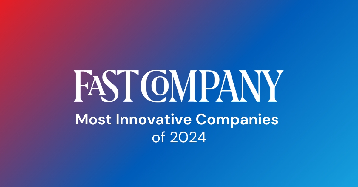 Fast company logo. Most innovative companies of 2024.